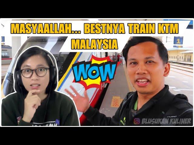 PENGALAMAN PERTAMA YOUTUBER INDONESIA NAIK TRAIN KTM ETS MALAYSIA || WOW TERBAIK BUSINESS CLASS NYA
