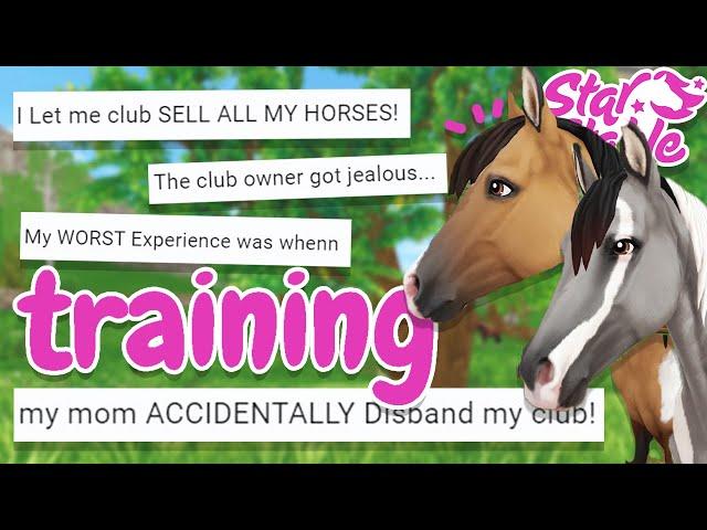 Your WEIRDEST Club Experiences!  Star Stable Training Time