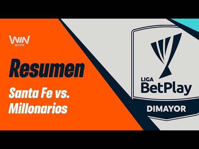 Santa Fe vs. Millonarios (resumen y goles) | Liga BetPlay 2024-2 | Cuadrangulares - Fecha 2