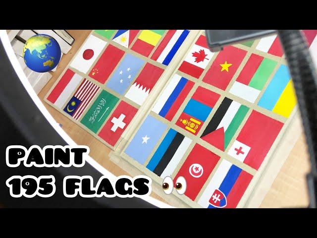 Draw all country flags in the world  part 1 | Countries flag painting 