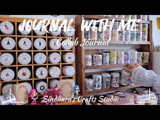 ASMR Journaling | Collab Journal ft Sindhura's Crafts Studio