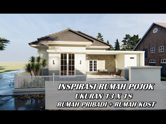 RUMAH POJOK UKURAN 13X18 METER, HALAMAN BELAKANG BISA DIJADIKAN RUMAH KOST KARYAWAN !!!