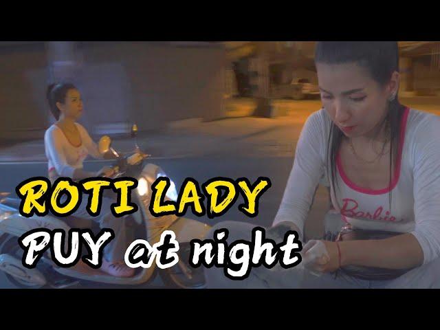 What is ROTI LADY PUY doing after 10pm？let's go -Thailand Street Food