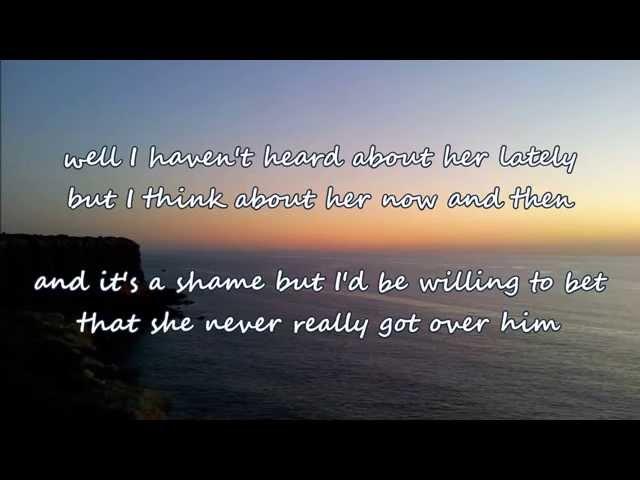 Brad Paisley - She Never Really Got Over Him (with lyrics)