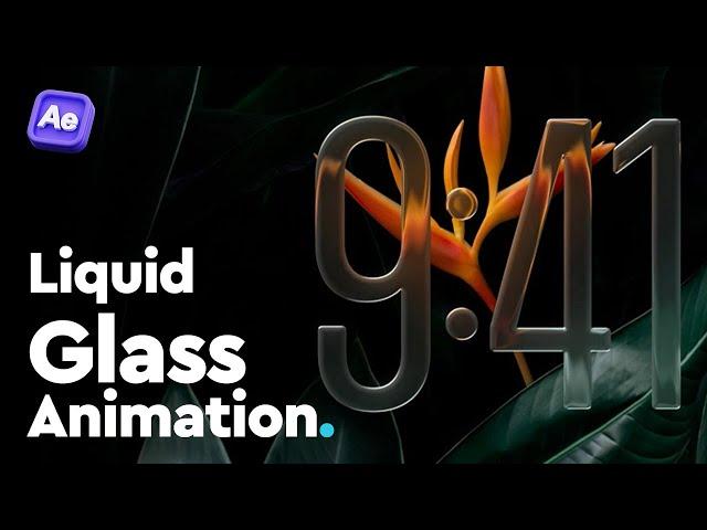 Apple Liquid Glass Animation Tutorial | After Effects | Free Project File