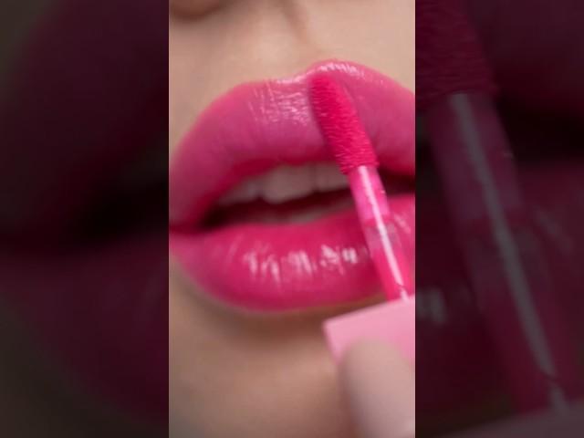 Trendy lovely pink lipgloss #makeup #nailartdesignsathomewithouttools #beautynailart #makeuptutorial