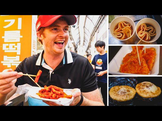 Eating Korean Street Food in Seoul, Korea at Tongin Market (통인시장)