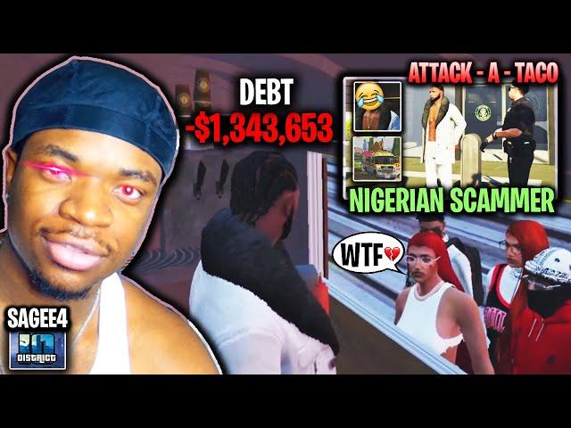 Sneaky NIGERIAN Scammer In District 10 - GTA RP