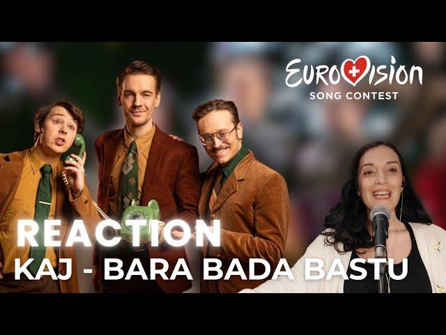 Vocal Coach Reacts to KAJ -  Bara Bada Bastu | Sweden Eurovision 2025