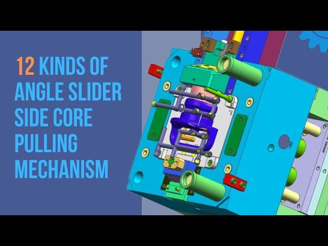 Mold structure animation: 12 kinds of angle slider side core pulling mechanism