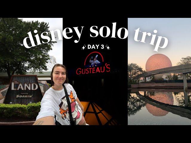 DISNEY SOLO TRIP | Day 3 | epcot morning & travel home