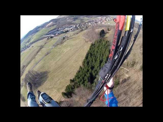 Paragliding Wasserkuppe Westhang 1. Freiflug