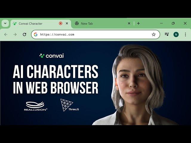 AI Characters in Web Browser using ThreeJS and Reallusion Character Creator | Convai 3JS Tutorial