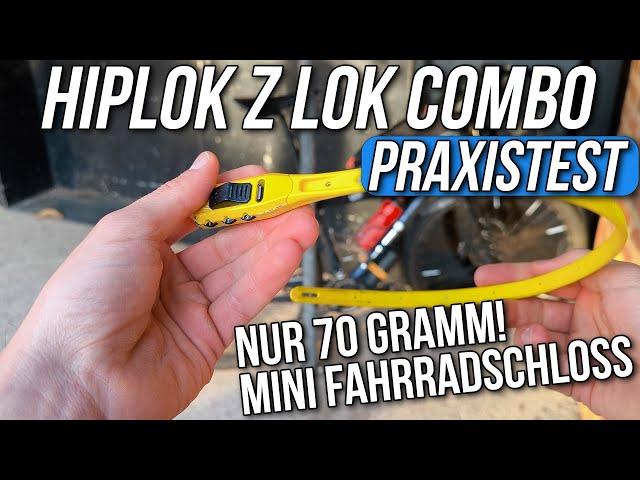 Hiplok Z LOK COMBO Test & Erfahrungen  leichtes Mini-Fahrradschloss