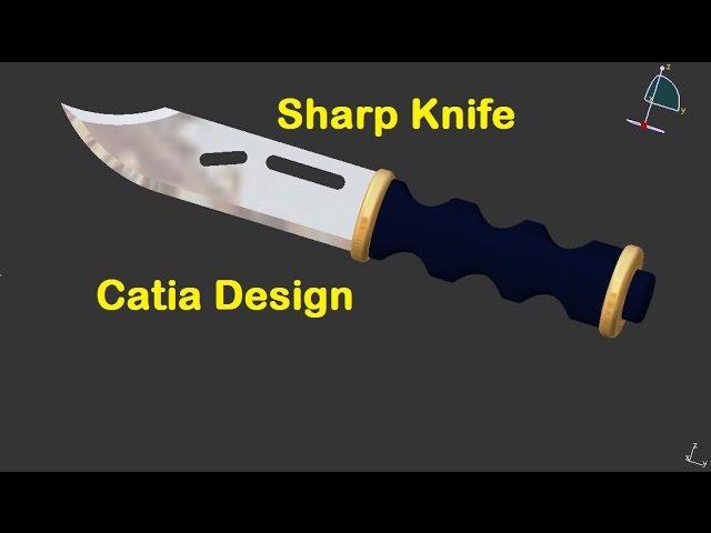 Catia v5 | Tutorial video for beginners | How to design knife | Technical MMS Videos