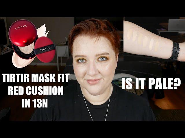 TIRTIR Mask Fit Red Cushion in 13N Review, Demo, Swatches | pale skin, over40 makeup