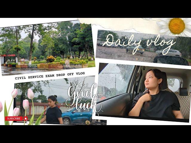 Civil Service Exam Drop Off Vlog: Supporting My Sister's Dream | UPSC Exam hwbai#youtube #bodovlogs