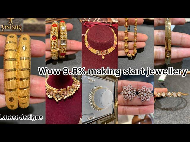 Tanishq gold jewellery Necklace Bangles Rings designs with price | Gold jewellery collection tanishq