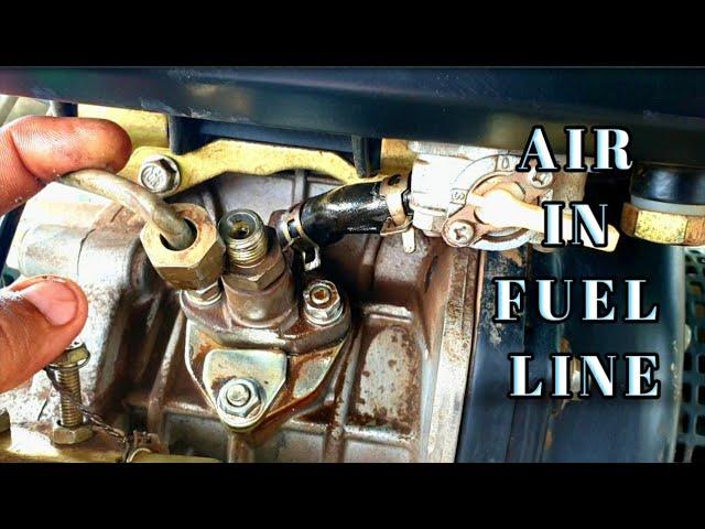 AIR IN FUEL LINE! ¤ FUEL BLEEDING ¤ SINGLE CYLINDER ENGINE