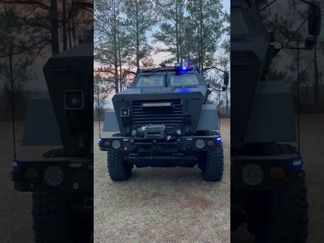 MRAP Police Vehicle beastly build from ultrabrightlightz.com ( customer video ) #ledlights #police