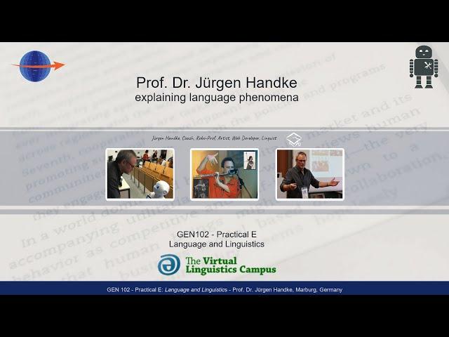 GEN102 - Practical E: Language & Linguistics (The Problem)