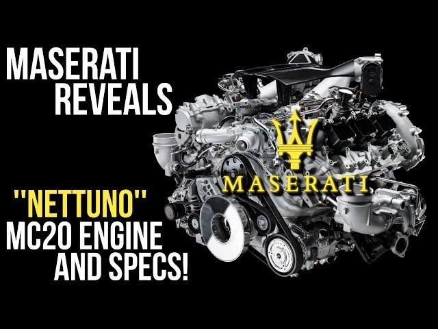 Maserati Reveals the MC20 ENGINE + Spec!