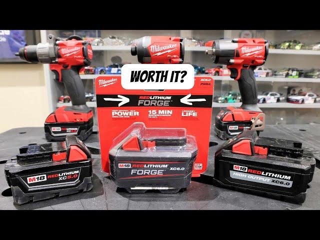 Milwaukee M18 Forge 6.0 vs High Output 6.0 Battery | Milwaukee Most Powerful M18 Battery! #milwaukee