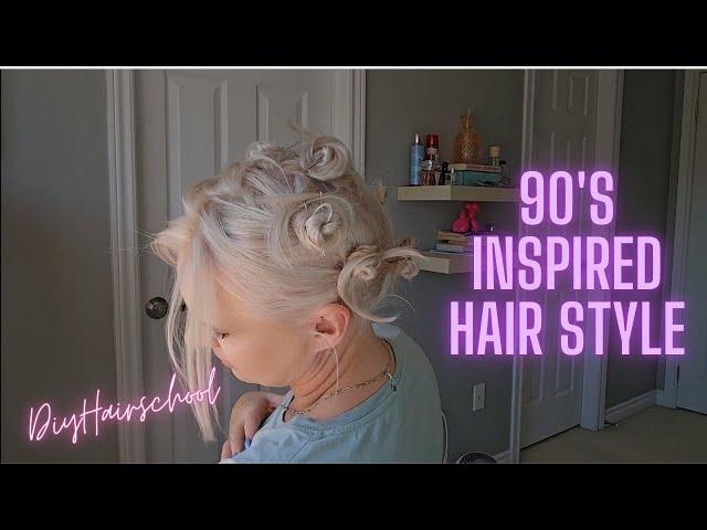 90's Hairstyle - Thin Hair Tutorial