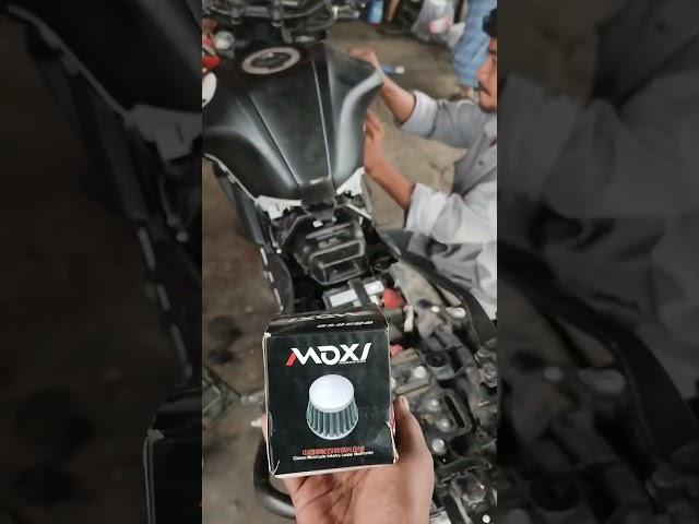 Moxi Air filter install mt15 #automobile #allbikeseatcover #mt15 #bikeparts #smartphone