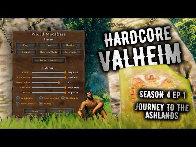 Valheim Ep 1 - Season 4 : Journey to the Ashlands : A Hardcore Valheim Playthrough