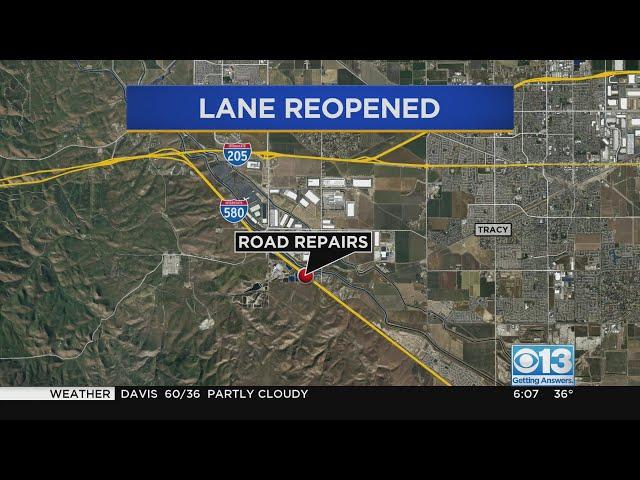 Lane on I-580 westbound reopened after emergency repairs