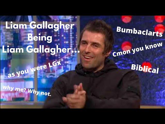 liam gallagher being liam gallagher for 7 minutes and 53 seconds