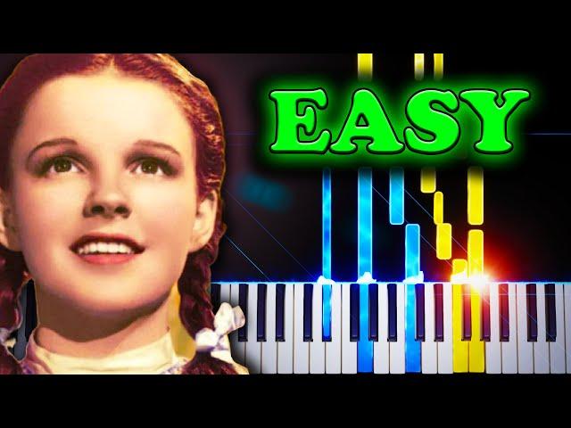 Over the Rainbow (from The Wizard of Oz) - EASY Piano Tutorial