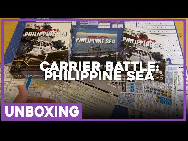 Unboxing | Carrier Battle: Philippine Sea | Compass Games | The Players' Aid