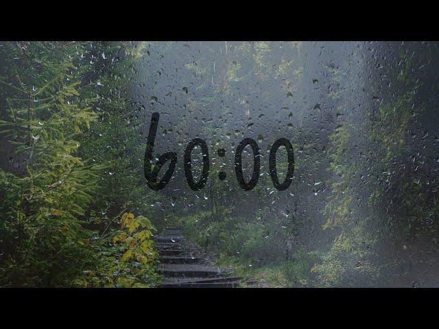 60 Minute timer with rain sounds