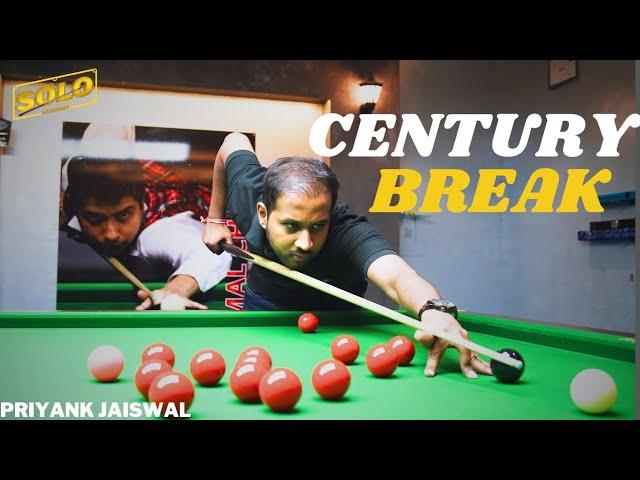 "Priyank Jaiswal Achieves Another Century Break in Snooker - Must Watch!"