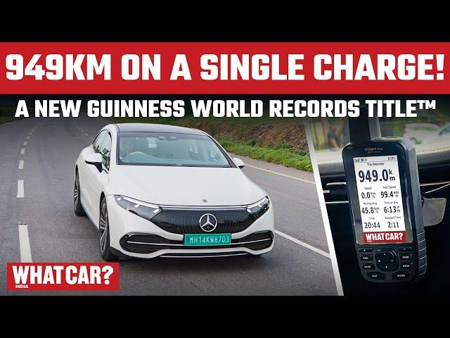 Autocar India sets a new Guinness World Records Title in a Mercedes-Benz EQS!  @WhatCarIndia