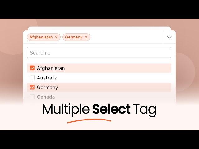 Pure JavaScript - HTML Multiple Select Tag