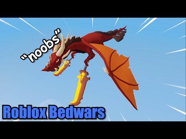 NEW Flying Dragon.. *Roblox Bedwars Update*