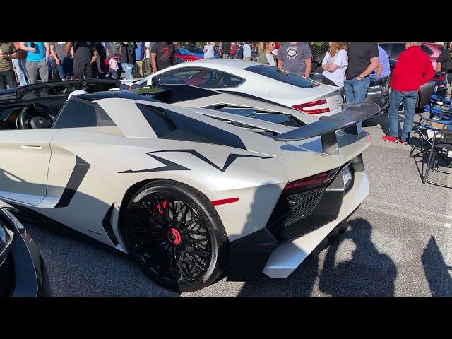 LAMBORGHINI AVENTADOR SHUTS DOWN CARS & COFFEE