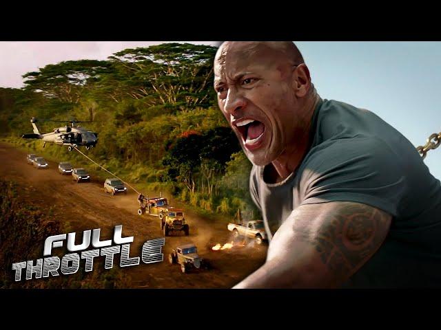 Dwayne Johnson Takes Down A Helicopter With His Bare Hands | Hobbs & Shaw | Full Throttle