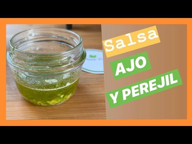 SALSAS VEGANAS || salsa de AJO y PEREJIL ||