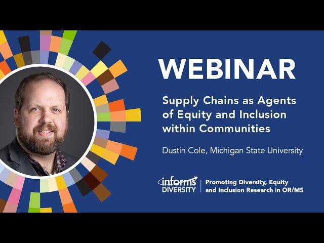 Supply Chains as Agents of Equity and Inclusion within Communities