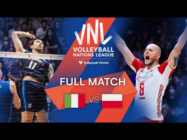  ITA vs.  POL - Full Match | Final 3-4 | Men's VNL 2022