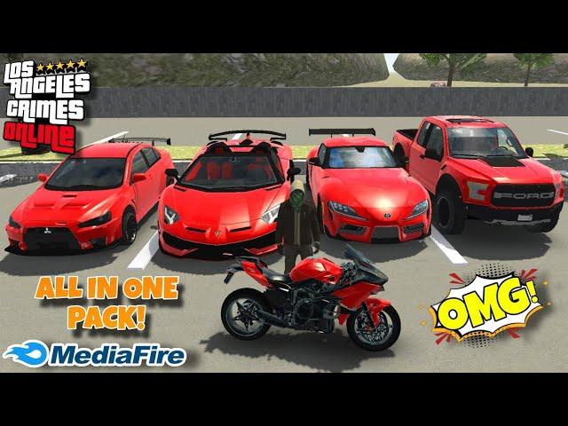 LAC - Mitsubishi Lancer Evo, Lamborghini, Supra Mk5, Ford Raptor & Kawasaki Ninja H2R ModPack 