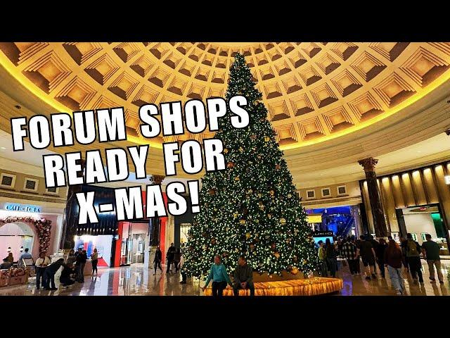 Christmas Tree Time! Forum Shops Las Vegas Gets Ready For The Holiday Season