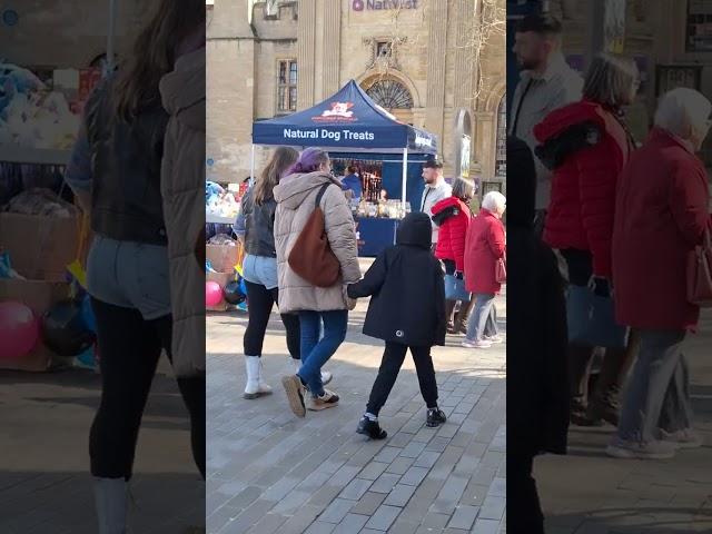 Saturday morning,  downtown Peterborough  #travel #people watching #walking