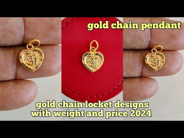 gold new chain pendant design with weight and price 2024/gold locket designs with price