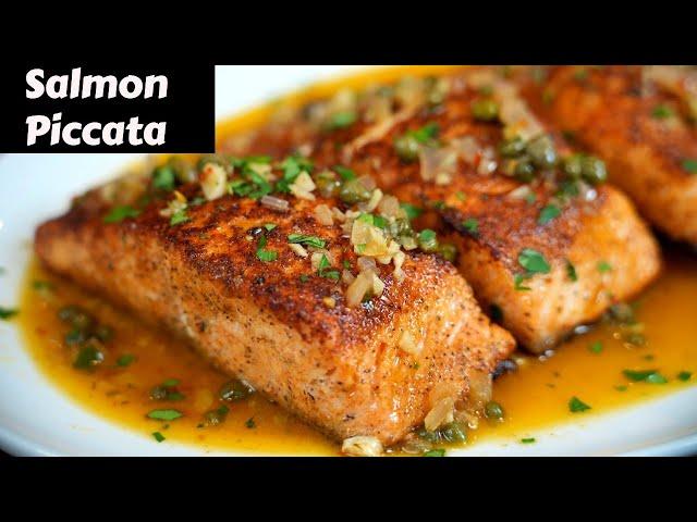 Here’s a New Way To Cook Salmon | Quick & Easy Salmon Piccata