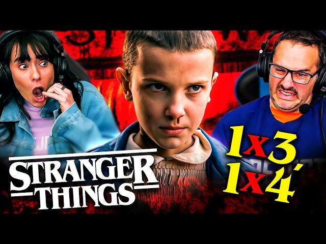 STRANGER THINGS Season 1, Episodes 3 & 4 REACTION!! Millie Bobby Brown | David Harbour | Netflix